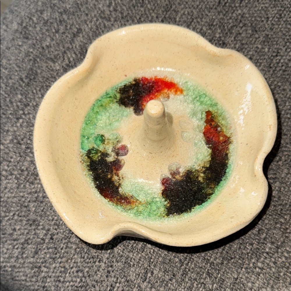 Handmade Gifts of Love Pottery ring dish G8